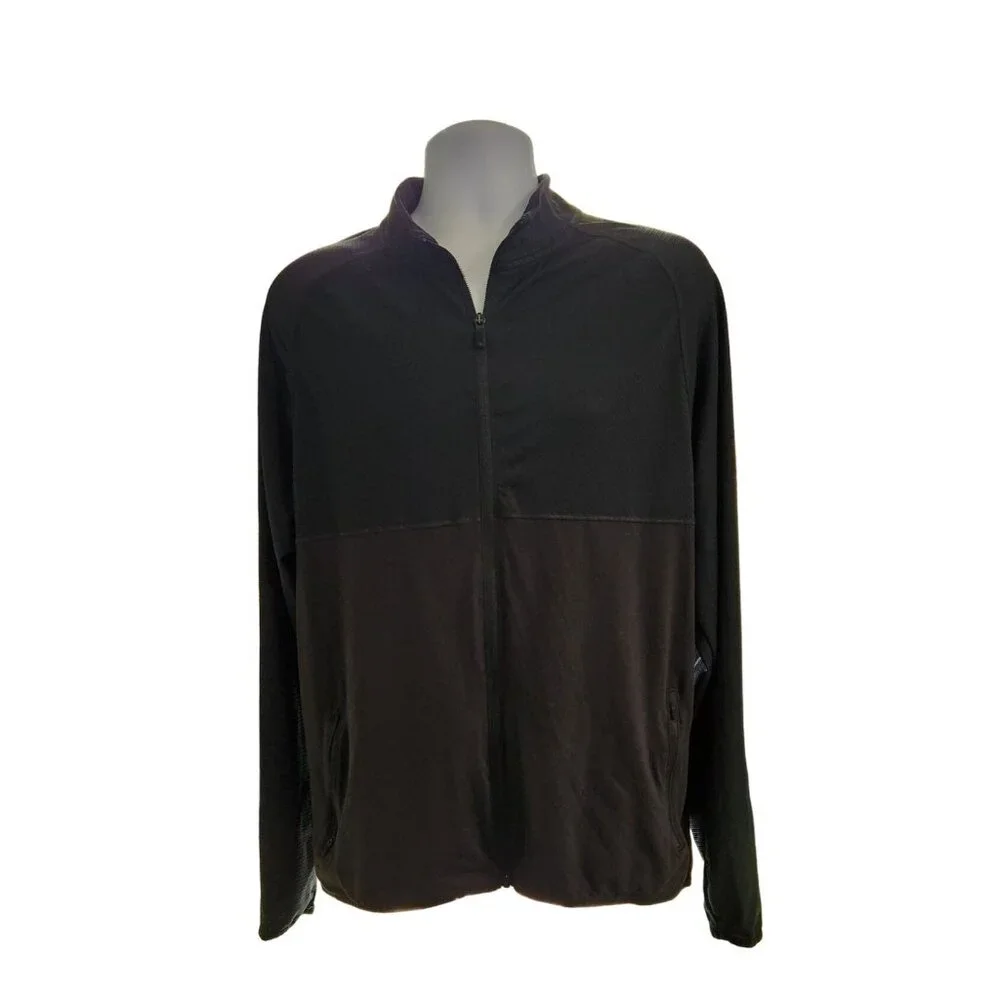Champion Men’s Black Full Zip Jacket XL Power Core Training Activewear Athleisur
